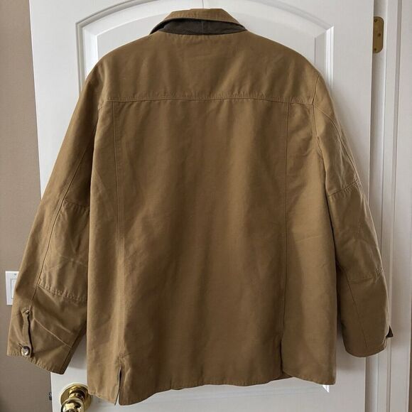 Barn Coat Jacket Mens 2XL Brown Canvas Flannel Lined Barn Vintage Chore - Picture 4 of 9
